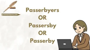 Passerbyers or Passersby or Passerby?