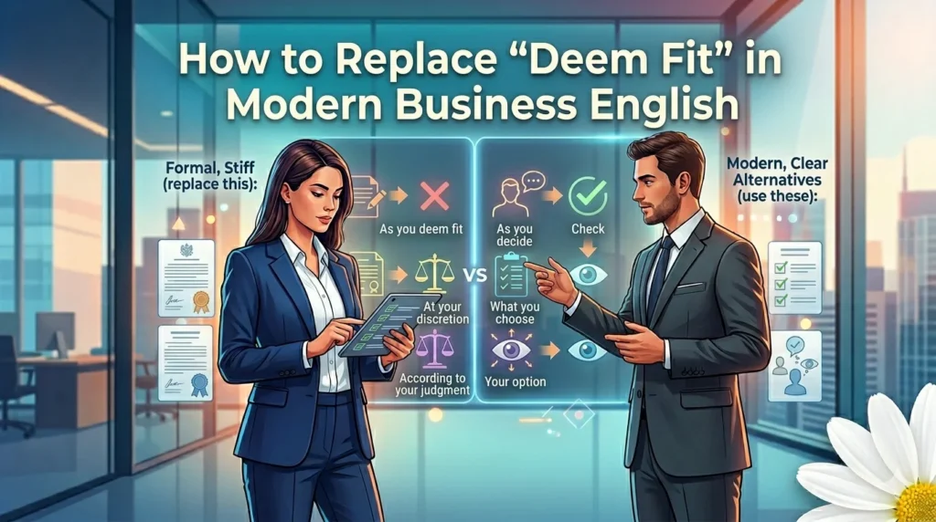 How to Replace “Deem Fit” in Modern Business English