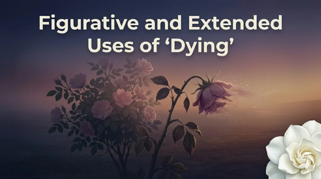 Figurative and Extended Uses of “Dying”
