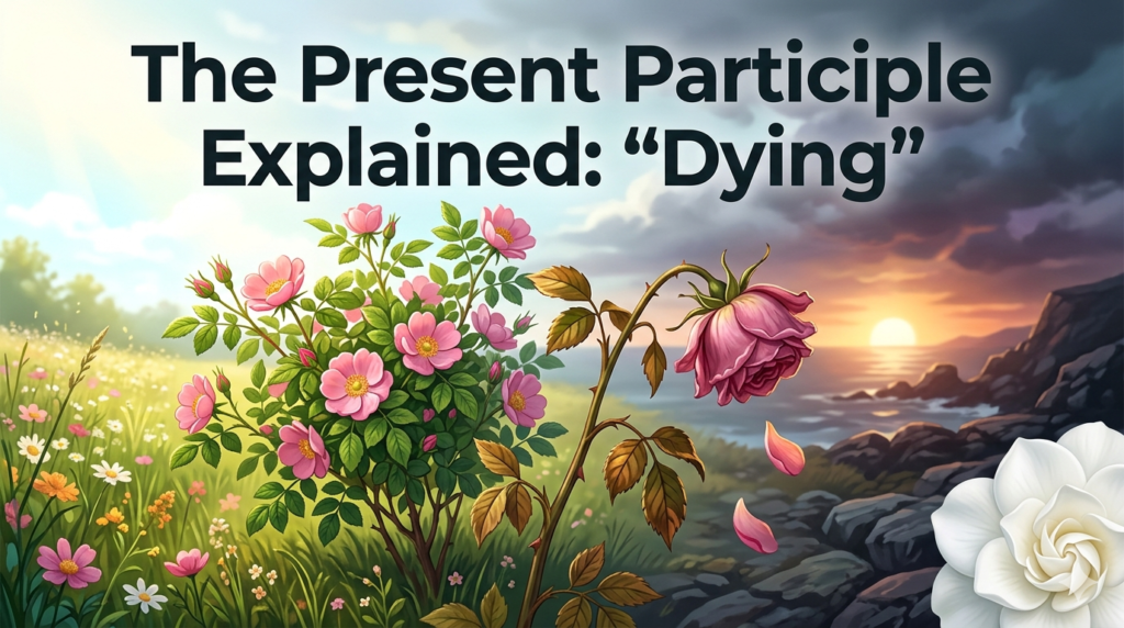 The Present Participle Explained: “Dying”
