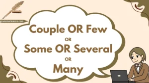 Couple or Few or Some or Several or Many