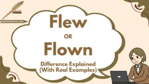 Flew or Flown? Difference Explained (With Real Examples)