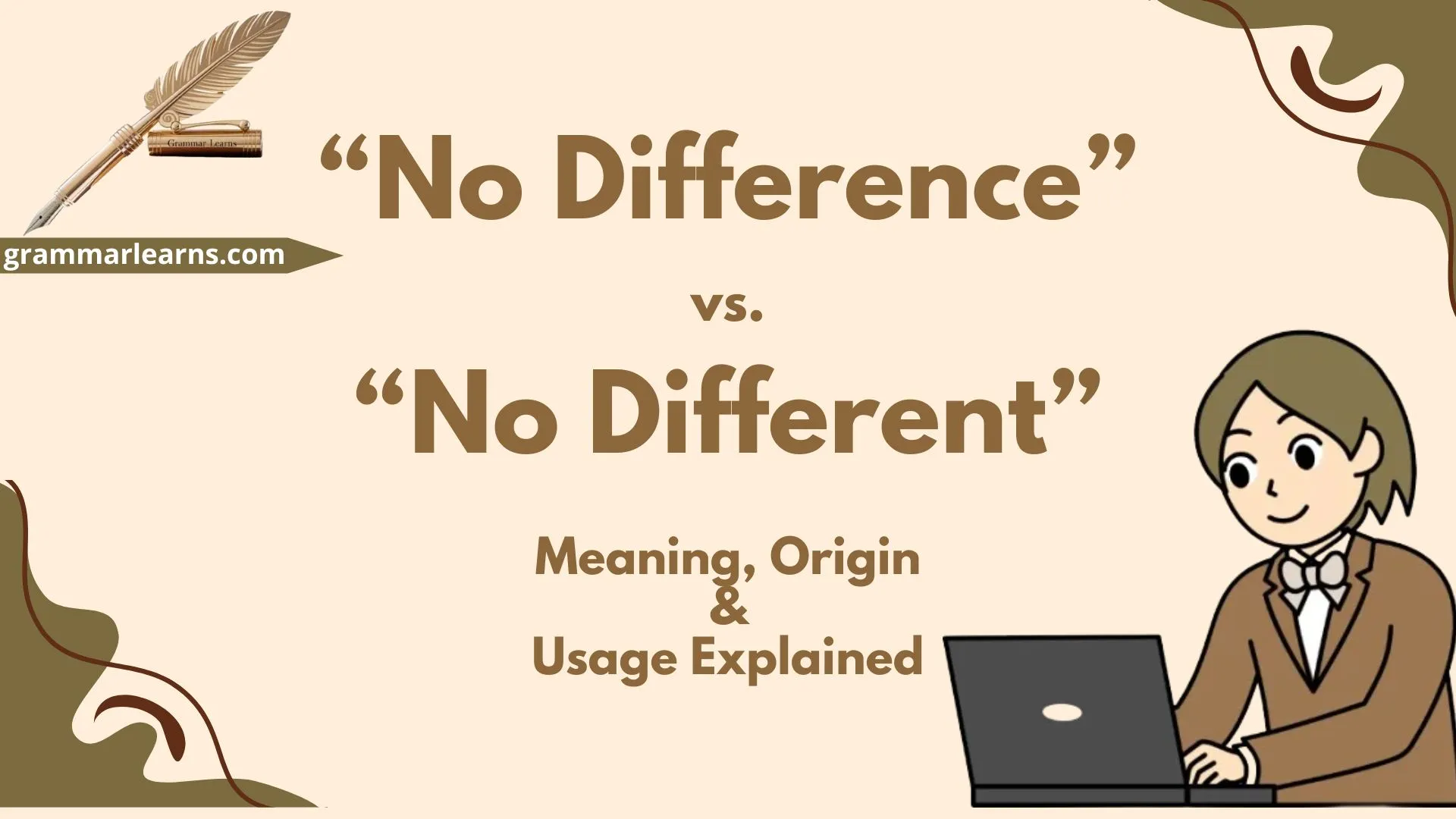 “No Difference” vs. “No Different” – Meaning & Usage Explained