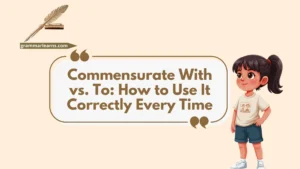 Commensurate With vs. To: How to Use It Correctly Every Time