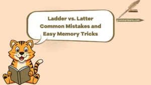 Ladder vs. Latter: Common Mistakes and Easy Memory Tricks