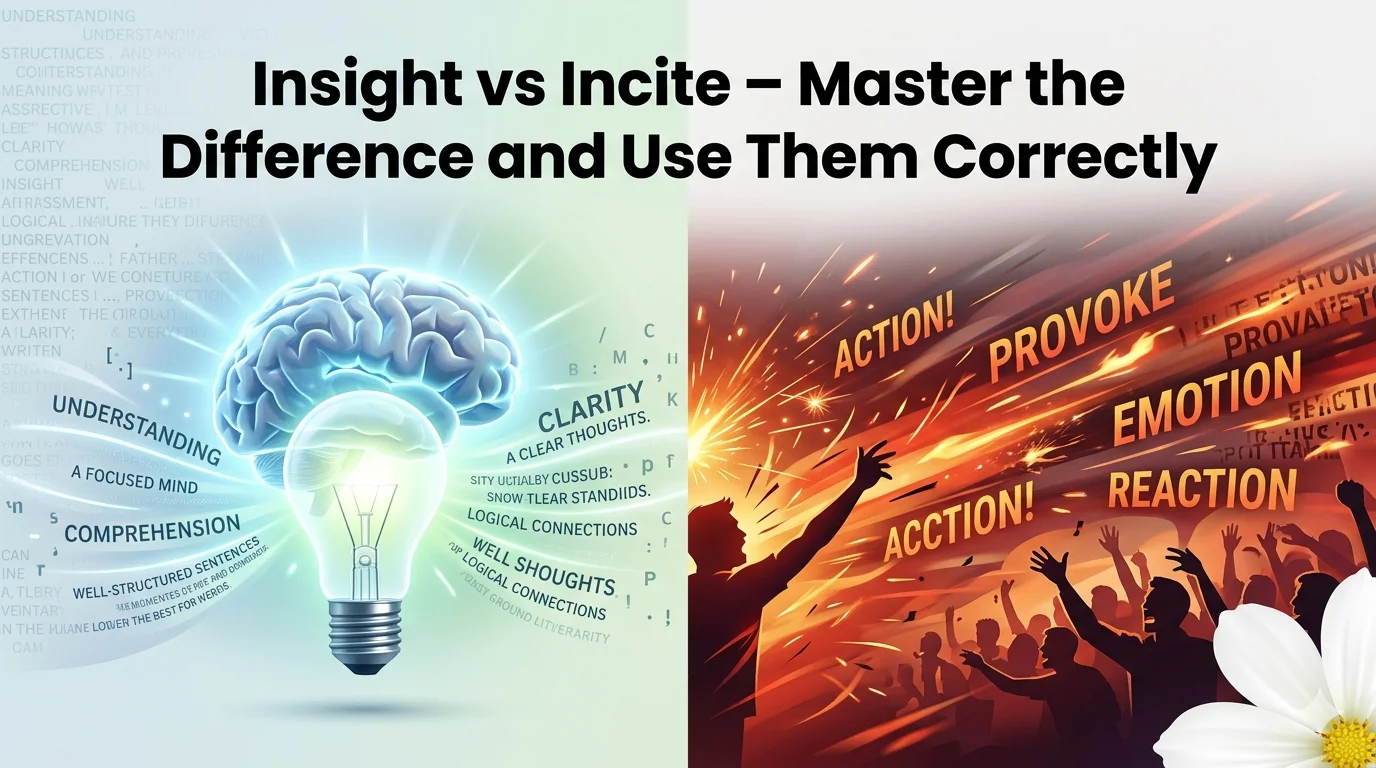 Insight vs Incite - Master the Difference and Use Them Correctly