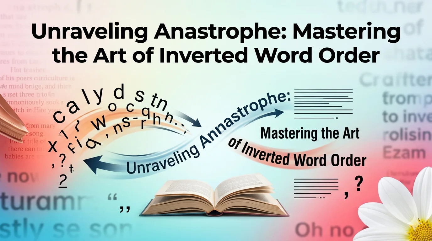 Unraveling Anastrophe: Mastering the Art of Inverted Word Order